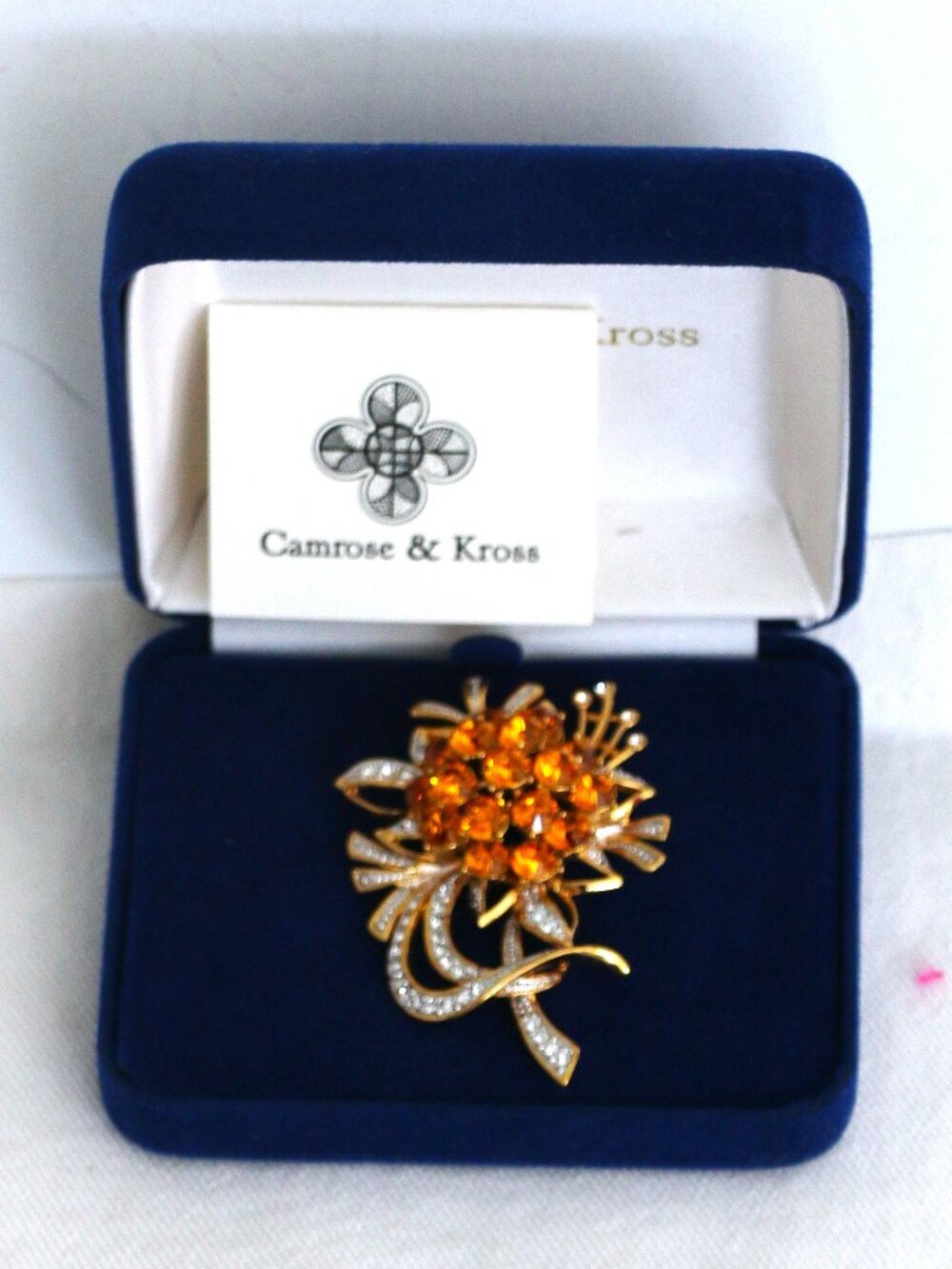 Jackie Kennedy Flower Bouquet Pin Brooch